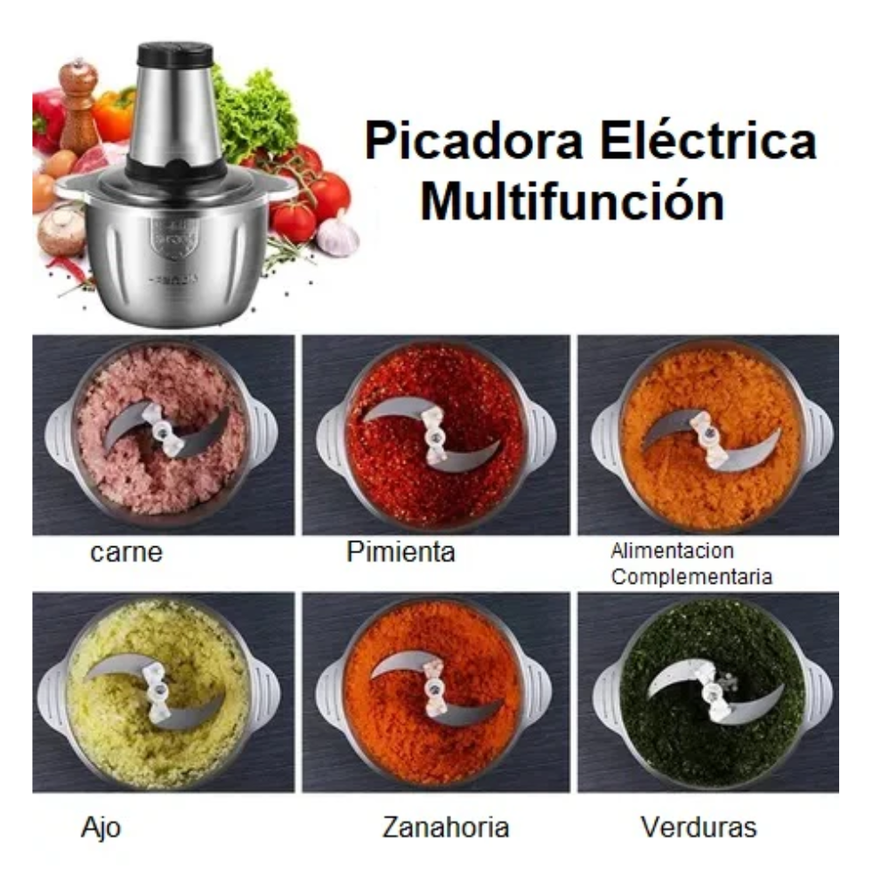 Picadora eléctrica ChefSteel de 2 velocidades
